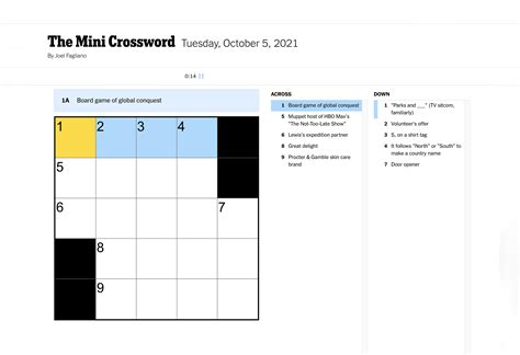 Ny times mini today. In 2014, we introduced The Mini Crossword — followed by Spelling Bee, Letter Boxed, Tiles and Vertex. In early 2022, we proudly added Wordle to our collection. 