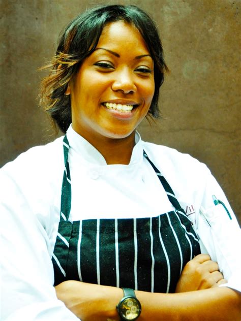 Nyesha Joyce Arrington is an American chef, television personality, and restaurateur. She was a contestant on Top Chef: Texas season 9; and has been on various television shows, including as a mentor and judge on Fox's Next Level Chef.. 