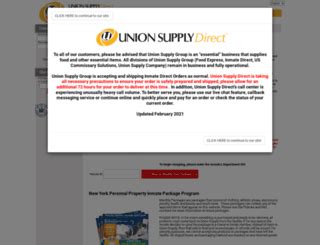 Welcome Since 1991, Union Supply Direct has given family members and friends the opportunity to send packages to inmates across the United States. As one of the largest …. 