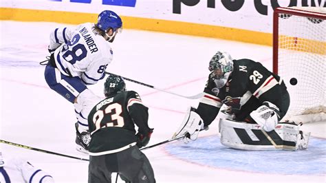 Nylander scores in OT,  Maple Leafs extend win streak to 4 with 4-3 victory over Wild in Sweden