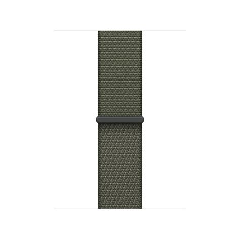 Nylon loop apple watch band.  The double-layer nylon weave has dense loops on the...