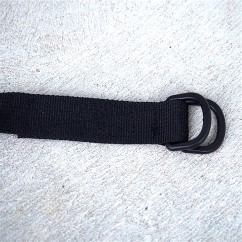 Nylon straps with d rings.  Constructed with nylon webbing 24" adjustab...