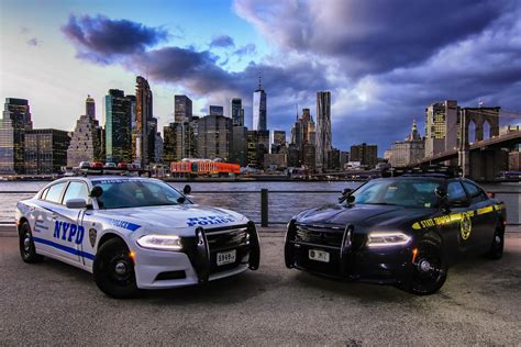 Nypd state trooper. The New York City Police Department vehicle fleet consists of 9,624 police cars, 11 boats, eight helicopters, and numerous other vehicles. [1] Responsibility of operation and maintenance lies with the NYPD's Support Services Bureau. The colors of NYPD vehicles are an all-white body with two blue stripes along each side. 