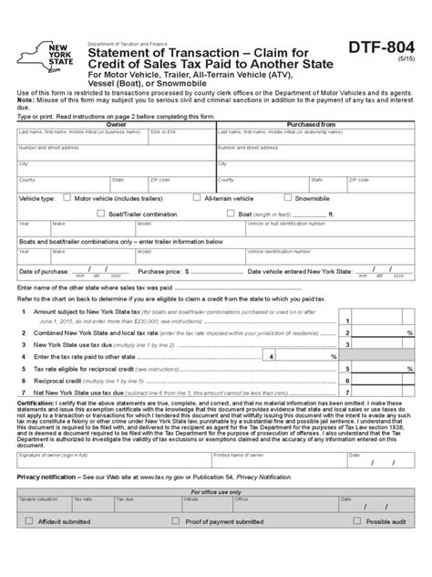 Nys dmv sales tax form. When an exemption certificate is needed. A sales tax exemption certificate is needed in order to make tax-free purchases of items and services that are taxable. This includes most tangible personal property and some services. A purchaser must give the seller the properly completed certificate within 90 days of the time the sale is made, but ... 