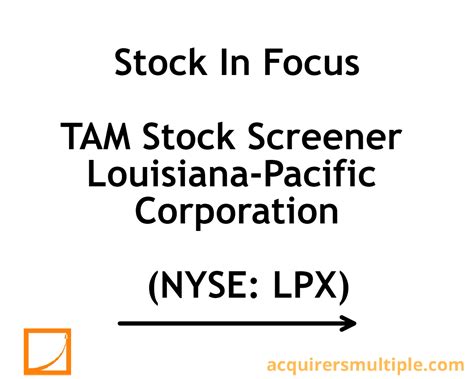 9. Louisiana-Pacific Corporation (NYSE:LPX) Number of Hedge Fund Holders: 28 . Louisiana-Pacific Corporation (NYSE:LPX) manufactures and markets building products primarily for use in new home ...