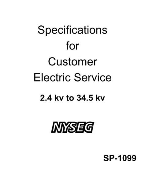 Nyseg specifications for electrical installations.  This is periodical...