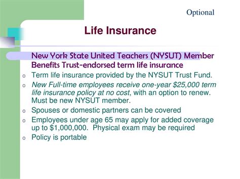 Nysut Term Life Insurance