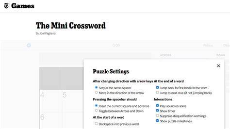 Nyt Mini Crossword August 1