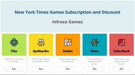 Nyt games subscription. DIGITAL SUBSCRIPTION OPTIONS: You can purchase a monthly or annual New York Times Games subscription. Enjoy unlimited gameplay, The Crossword archive and more with a monthly or annual subscription. See our subscription offers for further details. BY DOWNLOADING THE NEW YORK TIMES GAMES APP, you agree to: • The automatic … 