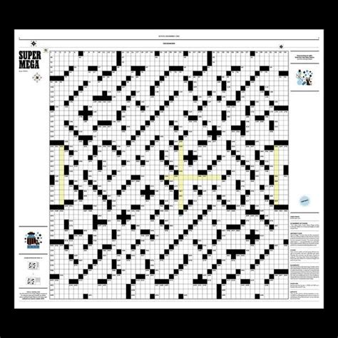 The Super Mega Crossword in this year's Puzzle Mania section is 5