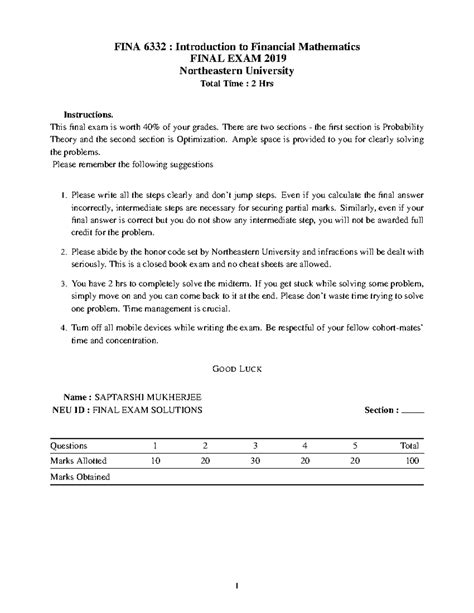 Nyu finance major.  Course Description Introduction to the mathematics of fina...