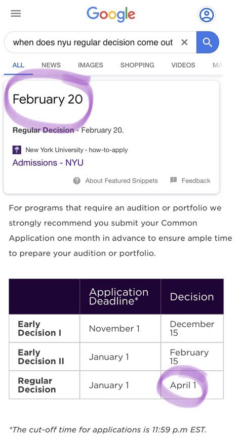 Regular Decision and Nursing, February 15, January 3. Please note: Sands College of Performing Arts applicants are not eligible for Early Action application .... 