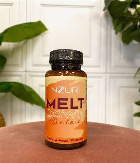 The Meltdown Detox supports digestive health, helps reduce bloating, and supports weight loss. Dietary Supplement: 30 Capsules Includes: 1 meal plan: * It's very important to drink tons of water. We recommend 64oz of water up to 1 gallon of water per day, while taking the Meltdown Detox. 