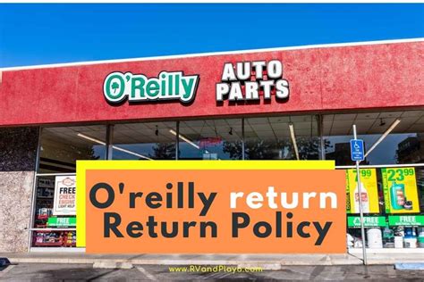 Jan 3, 2024 · O’Reilly offers customers a 30 day return policy on most parts and accessories purchased in store or online. To ensure your refund is processed quickly, please have your original invoice available when returning items at one of our stores. 4. How To Make a Return or Request a Refund at O’Reilly’s. 