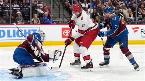 O’Connor scores another short-handed goal, Avalanche beat Hurricanes 6-4