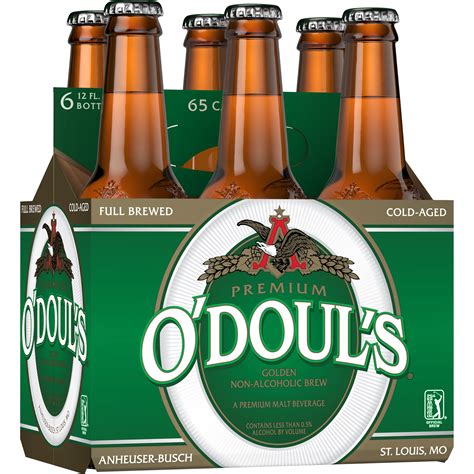 O doul's beer. Water, barley malt, maize, high fructose corn syrup, and hops are the main constituents in this beer. On the other hand, according to the O’Doul beer nutrition data for the Amber variety, it has 0.4 percent alcohol by volume. For every 12-oz bottle, there are 90 calories, zero grams of fat, 18 grams of carbohydrate, and two … 