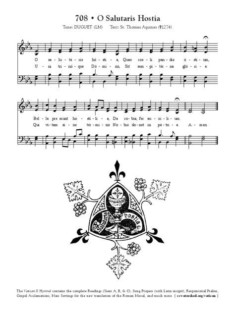 O salutaris hostia chant pdf. .  ...