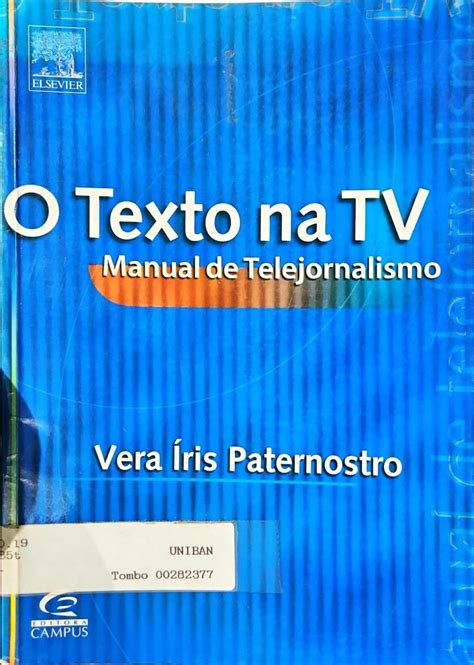 O texto na tv manual de telejornalismo segunda edicao. - Wiring guide for a mazda 323 panasonic.