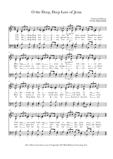 O the deep deep love of jesus sheet music. - Erinnerungen aus dem leben eines deutschen in paris.