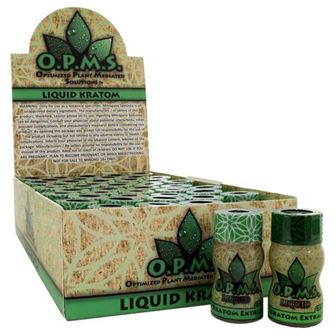 Experiences O.P.M.S. liquid Kratom review - extremely powerful opioid experience Discussion in 'Kratom' started by seaturtle, May 17, 2015. Page 2 of 3 < Prev 1 2 3 Next > ... Perhaps O.P.M.S. is good as a treat once in awhile, certainly better than seeking out real opiates like oxycodone.. 