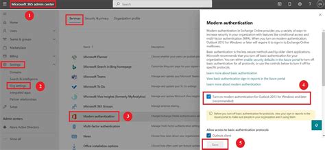 O365 modern authentication.  How to enable or disable modern authentication fo...