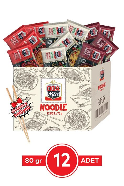 OBAmie Süper Seri Karma Çeşnili Noodle 12'li Fiyatı, Yorumları. 
