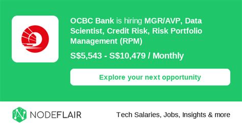 OCBC Bank hiring AVP/VP, Senior Risk Analyst, FI & NBFI Credit Risk ...