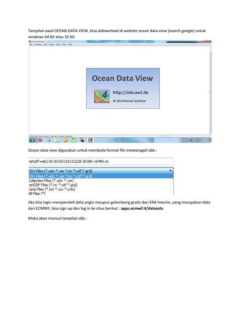 Ocean Data View (free) download Windows version - raincitystudios.com