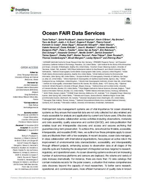 Ocean FAIR Data Services - Frontiers - raincitystudios.com