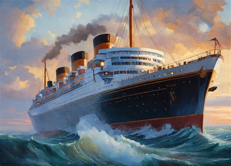 Ocean Liner Art - Etsy - muktibox.com