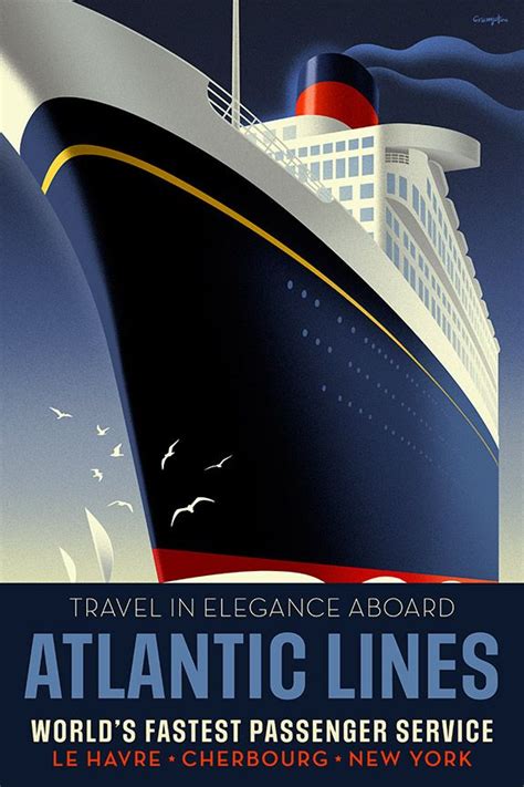 Ocean Liner Posters & Wall Art Prints - muktibox.com