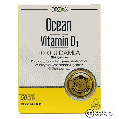 OCEAN VİTAMİN D3 1000 IU Damla.