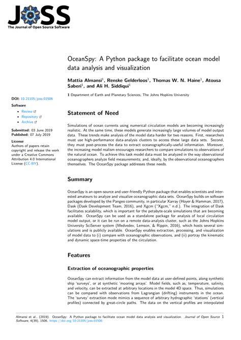 OceanSpy: A Python package to facilitate ocean model data ... - Zenodo - raincitystudios.com