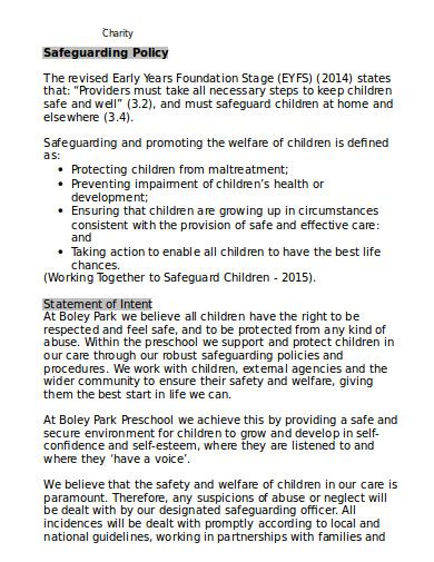 OCP AND HUB CHARITIES SAFEGUARDING & CHILD PROTECTION …