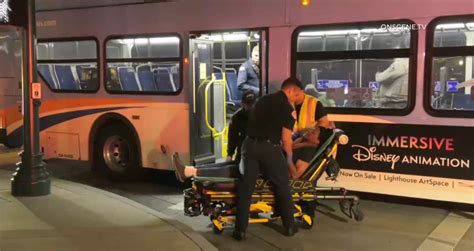 OCTA bus crash outside of Disneyland left 5 people injured