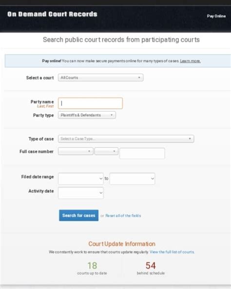 ODCR On Demand Court Records Guide