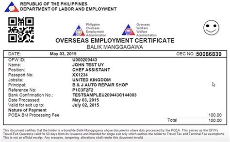 OEC requirements for new OFWs? : r/Philippines - Reddit