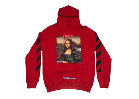 OFF-WHITE Mona Lisa Temperature Hoodie Red - US - StockX