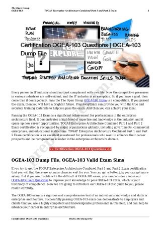 OGEA-102 Prüfungen