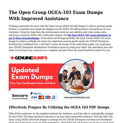 OGEA-103 Dumps