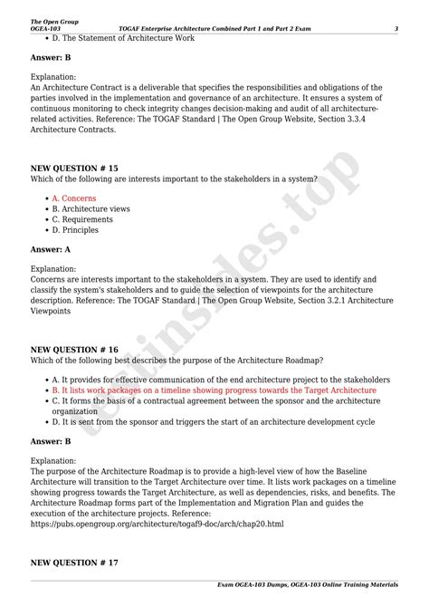 OGEA-103 Exam Fragen