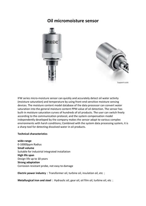 Oil Micromoisture Sensor - Gaxce Sensors - coolestguyplanet.net