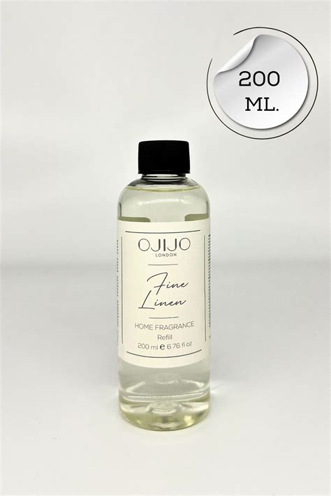 OJIJO LONDON Fine Linen Çubuklu Oda Kokusu Yedek Dolum Şişesi .