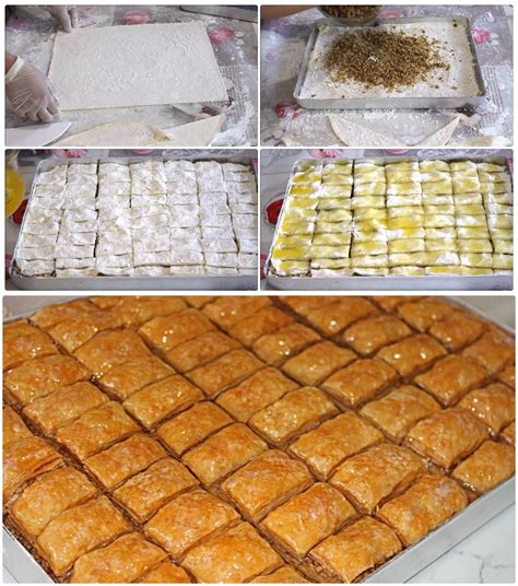 OKLAVA kullanmadan sadece 4 bezeyle kat kat BAKLAVA tarifi.