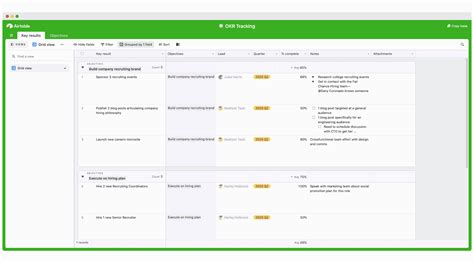 OKR Tracking Template Free to Use Airtable