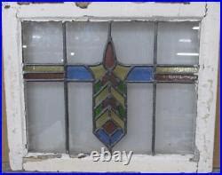 OLD ENGLISH LEADED STAINED GLASS WINDOW Cute Geometric …