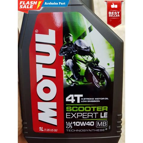 OLI MESIN MOTUL SCOOTER EXPERT MATIC LE 10W40 (1L) …