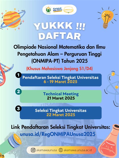 Olimpiade Nasional Matematika dan Ilmu Pengetahuan Alam (ONMIPA) - wintechmobiles.com