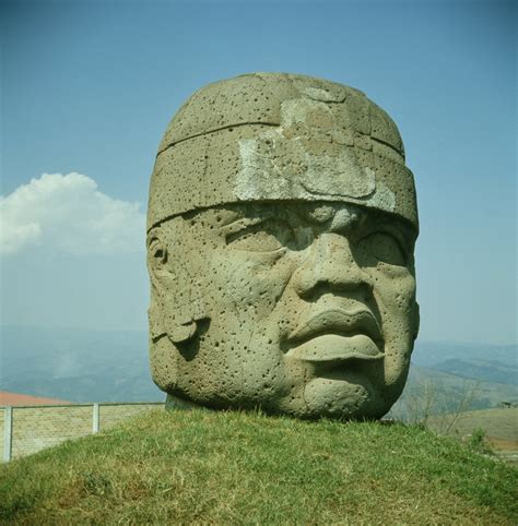 Olmec Colossal Head Sculpture - muktibox.com