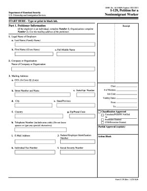 OMB No. 1615-0009; Expires 05/31/08 I-129, Petition for a …